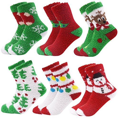 20 Best Fuzzy Christmas Socks - Cute Holiday Slipper Socks