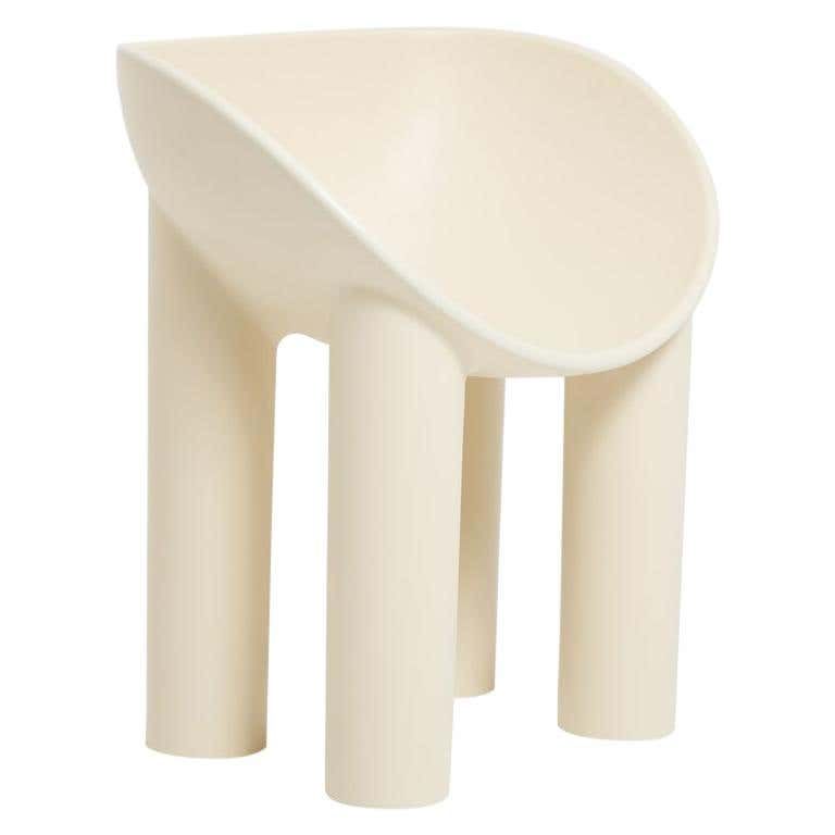Faye Toogood Cream Contemporary Roly Poly Chair Fibreglass