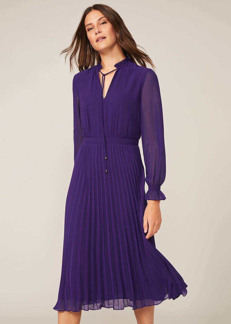 Iris Pleat Dress