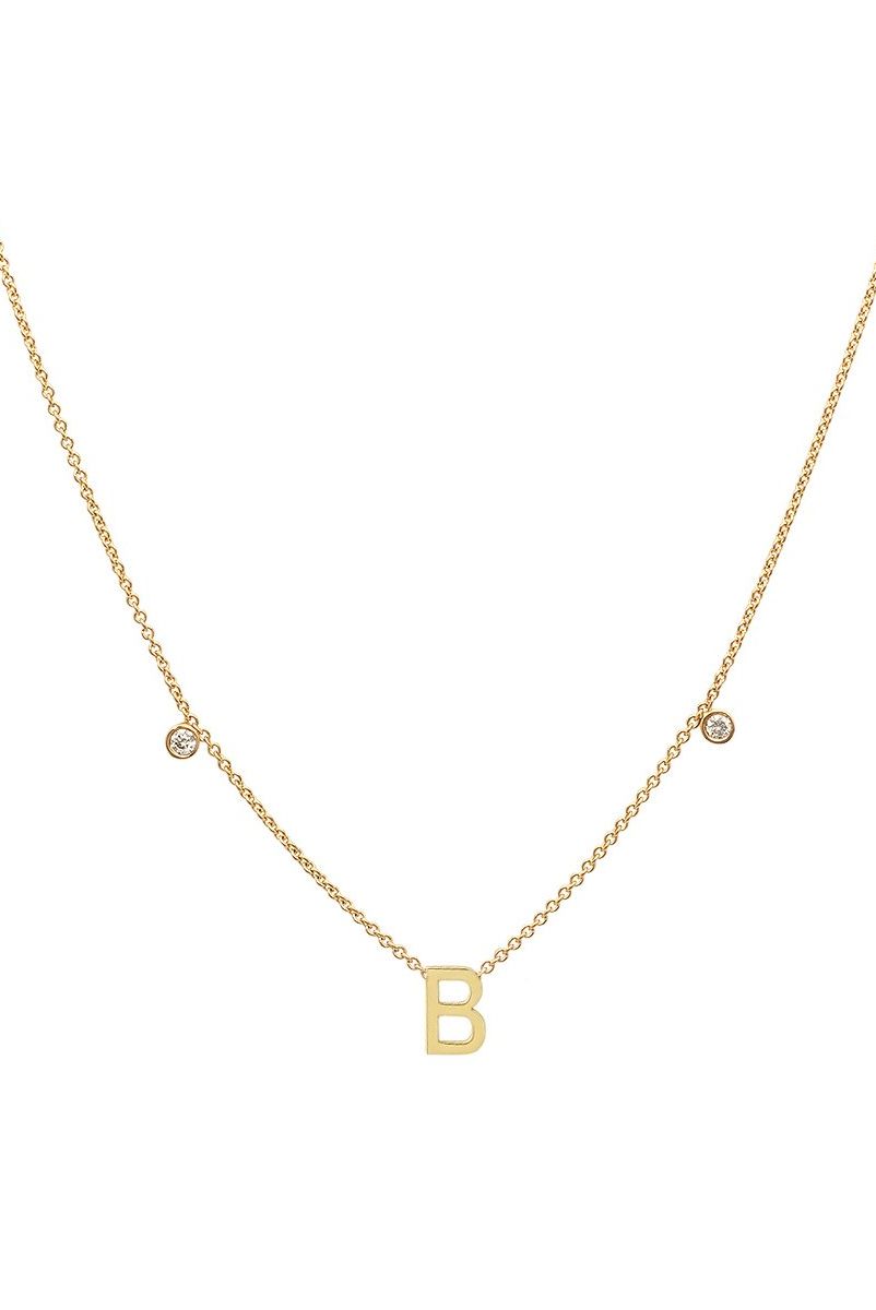 Initial and Diamonds Necklace