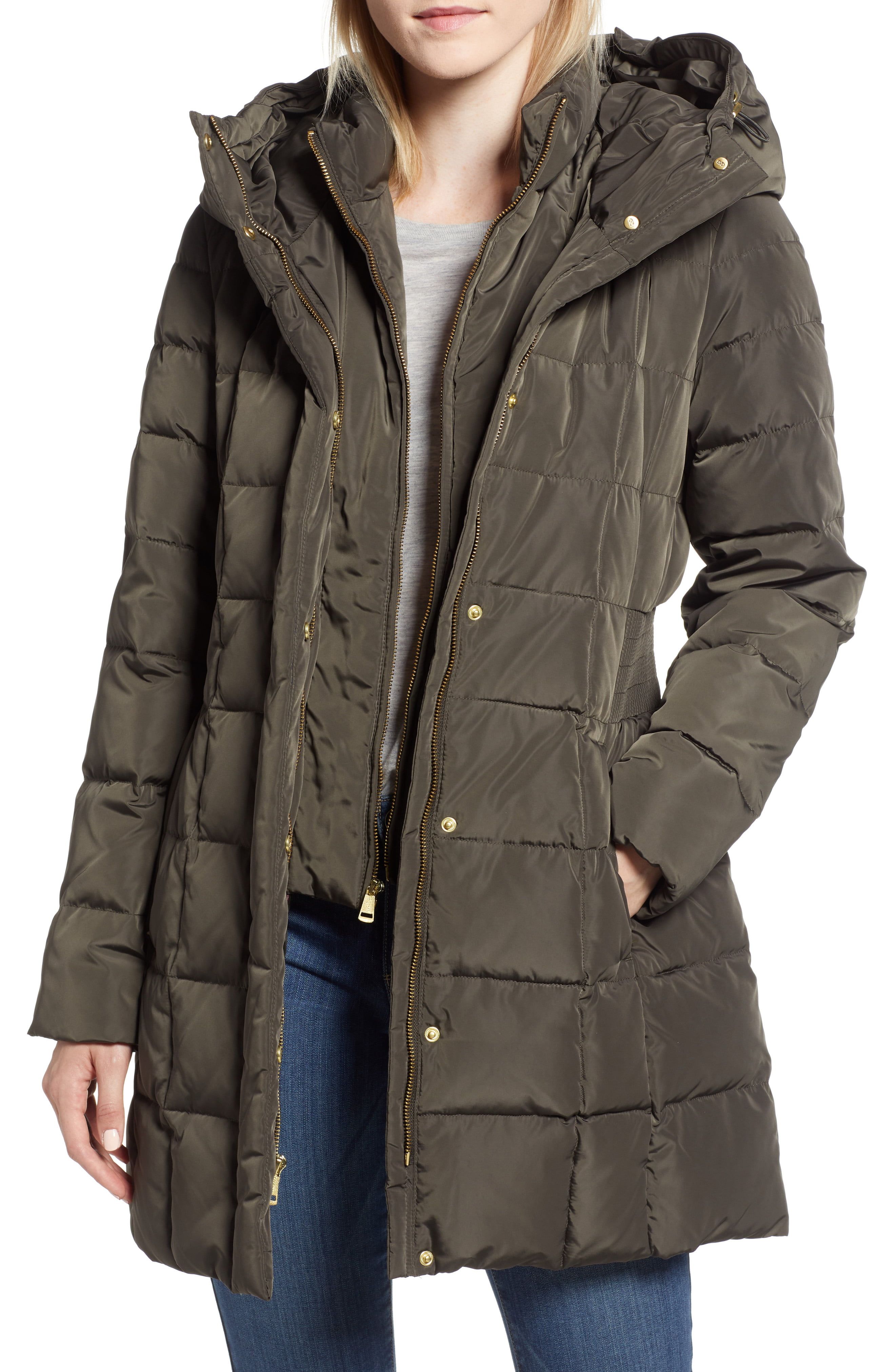 Hooded Down & Feather Jacket