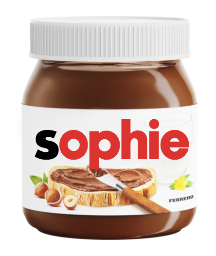 Custom nutella jar