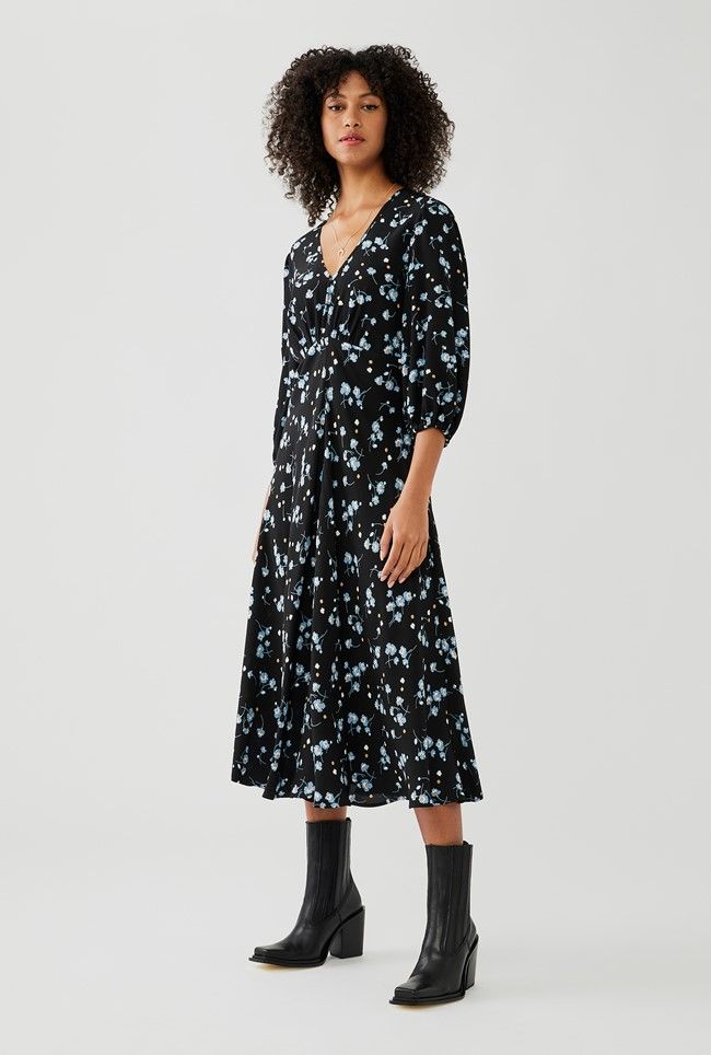 Polka dot on sale shirt dress zara