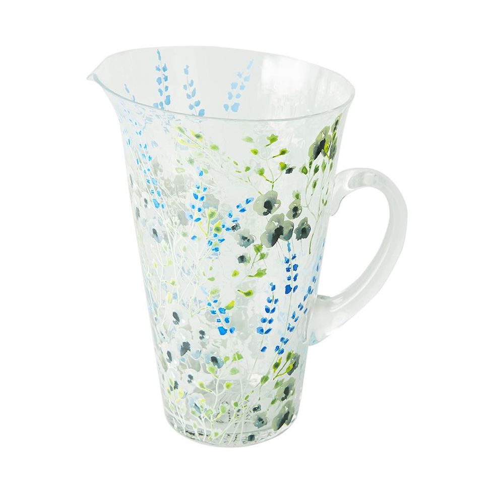 Clemence Lime Glass Pitcher