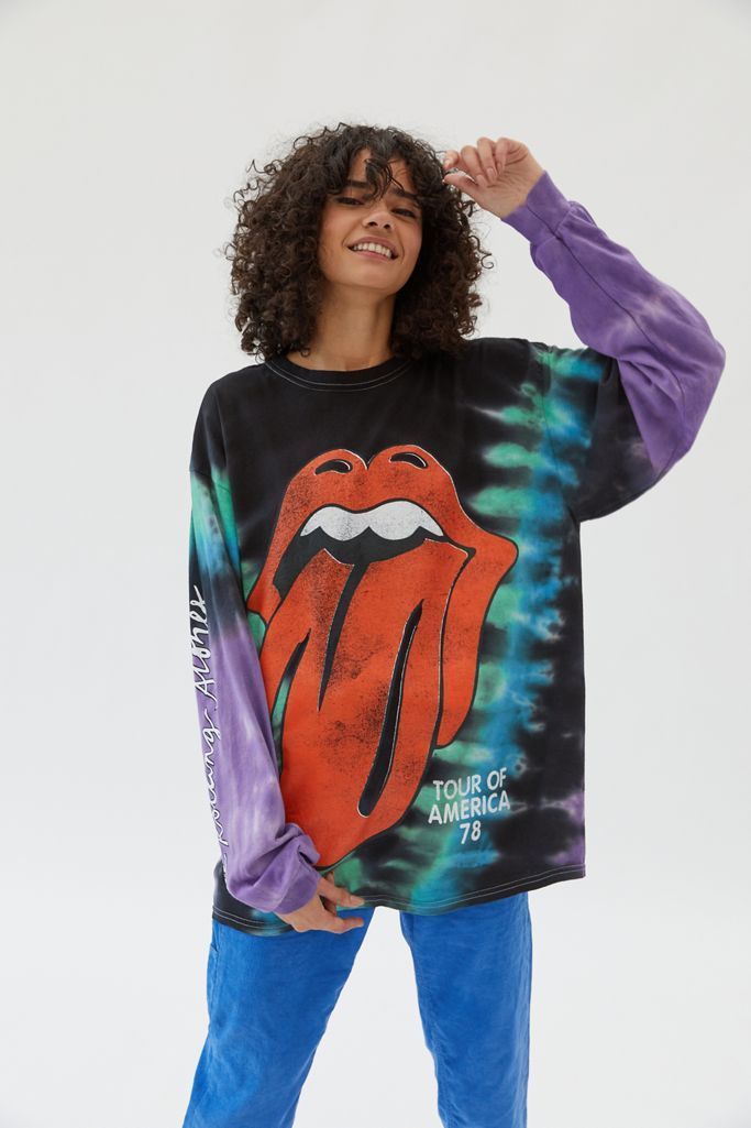 rolling stones tie dye shirt urban outfitters