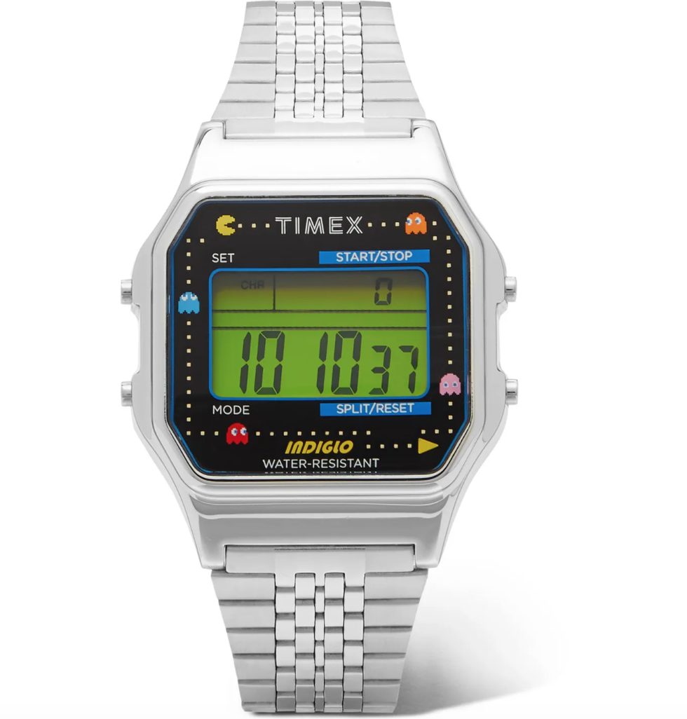 T80 34mm Stainless Steel Digital Watch