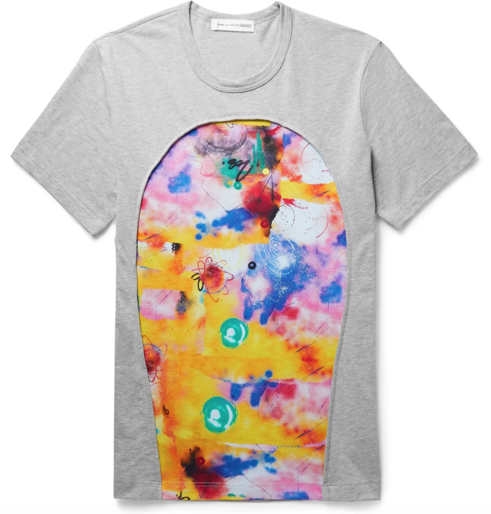 + Futura Panelled Printed Cotton-Jersey T-Shirt