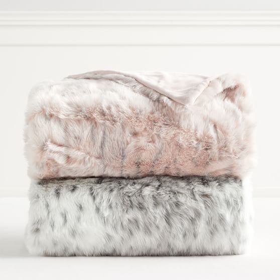 Faux-Fur Throw by Pottery Barn Teen