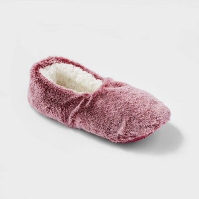 Faux fur hot sale slippers target