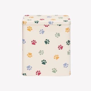 Polka Paws Tall Wide Rectangular Storage Tin