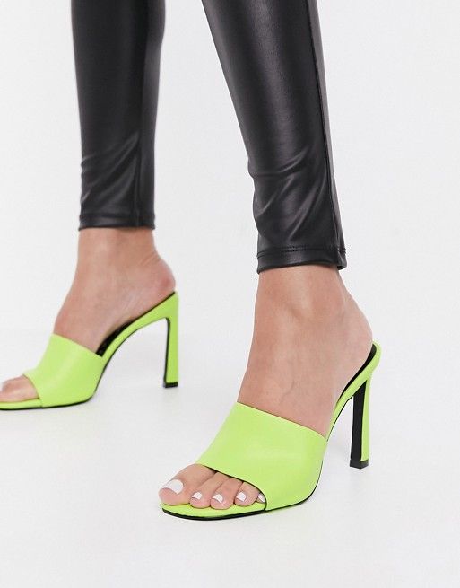 Myrace Bright Green Leather Sandals by Mollini | Shop Online at Mollini