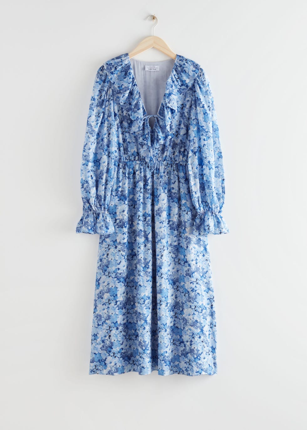 Voluminous Ruffle Midi Dress