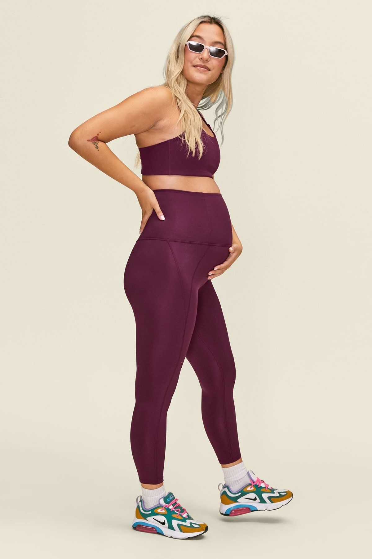 adidas by Stella McCartney Maternity Yoga Leggings - Purple | adidas India