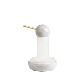 Quinqué Candle Marble White