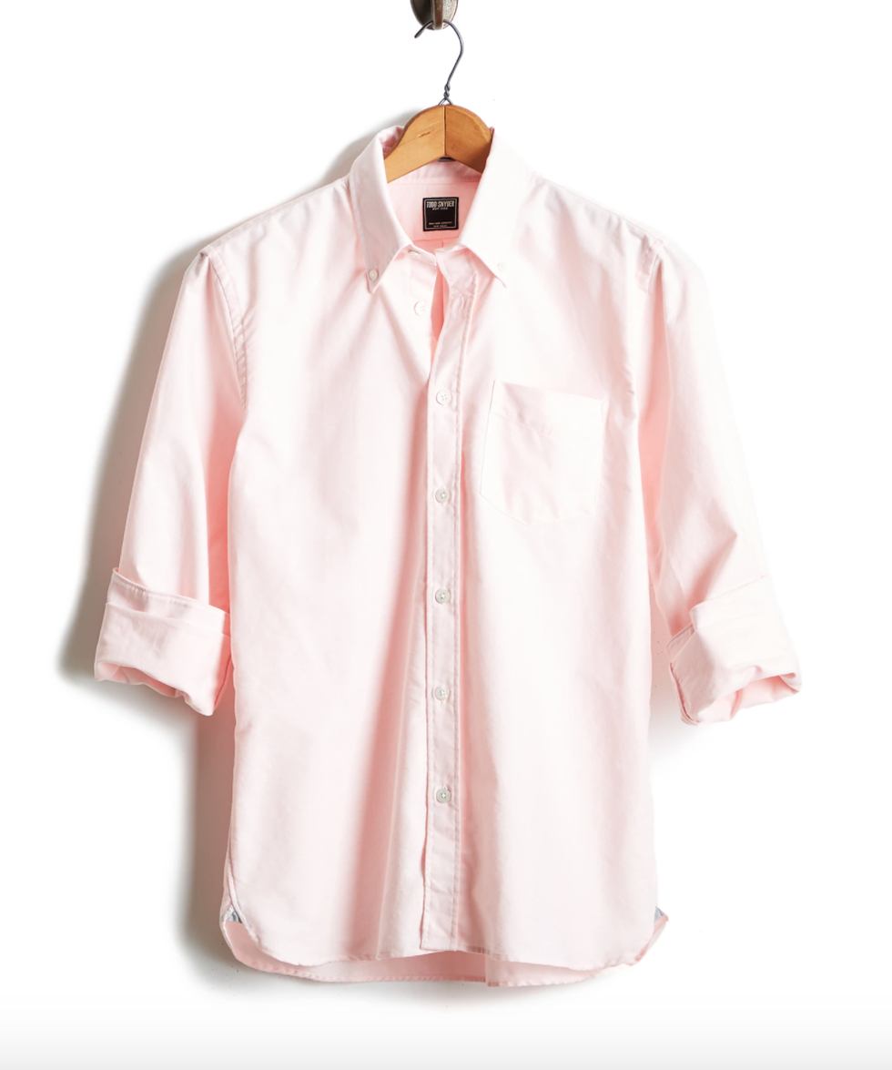 Solid Oxford Shirt in Pink
