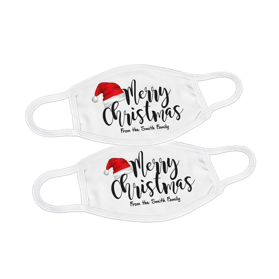 Personalized Christmas Face Mask