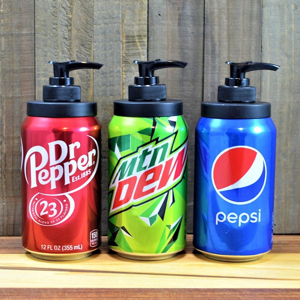 Soda Can Soap Dispenser