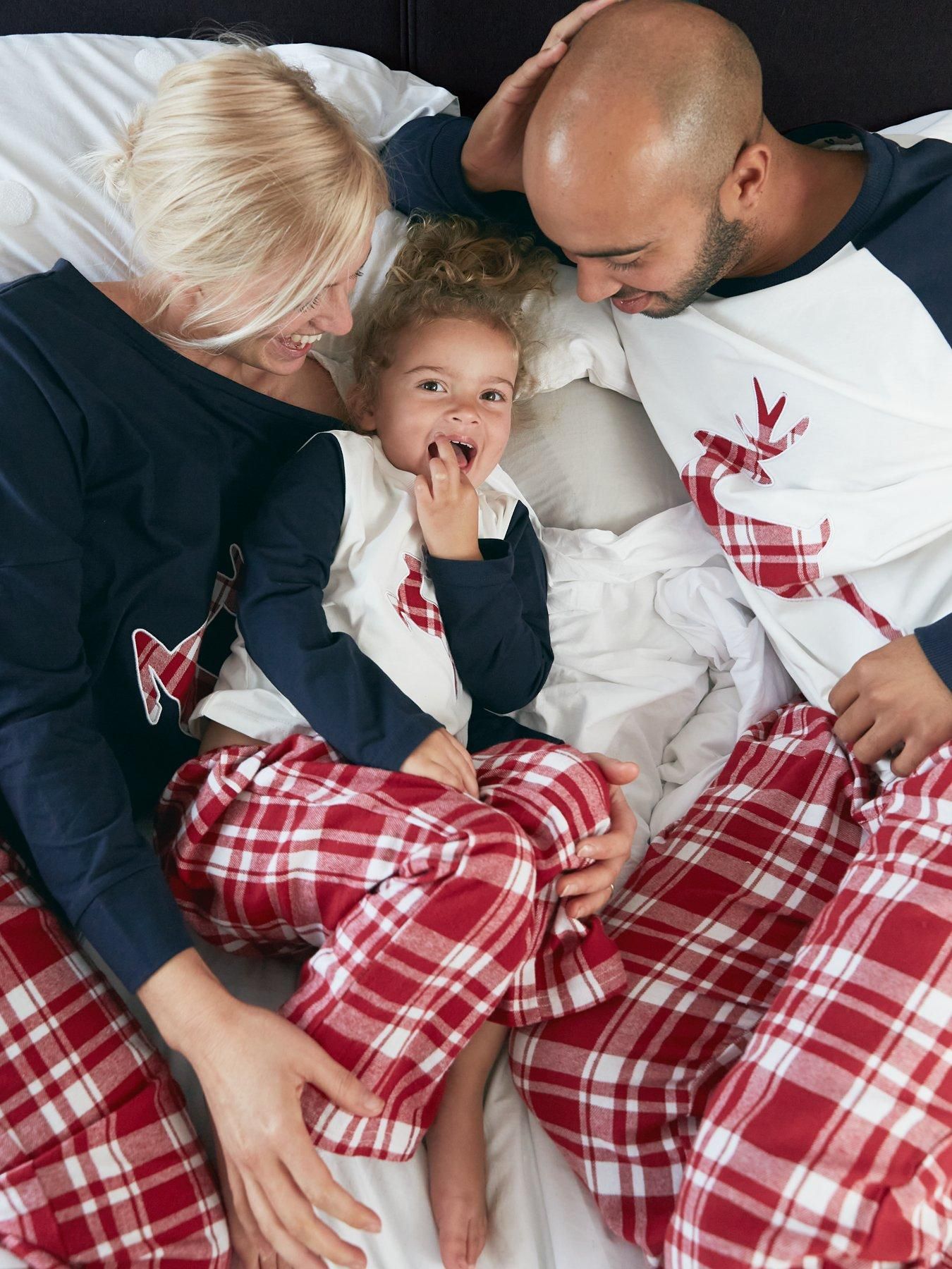 red check family pyjamas