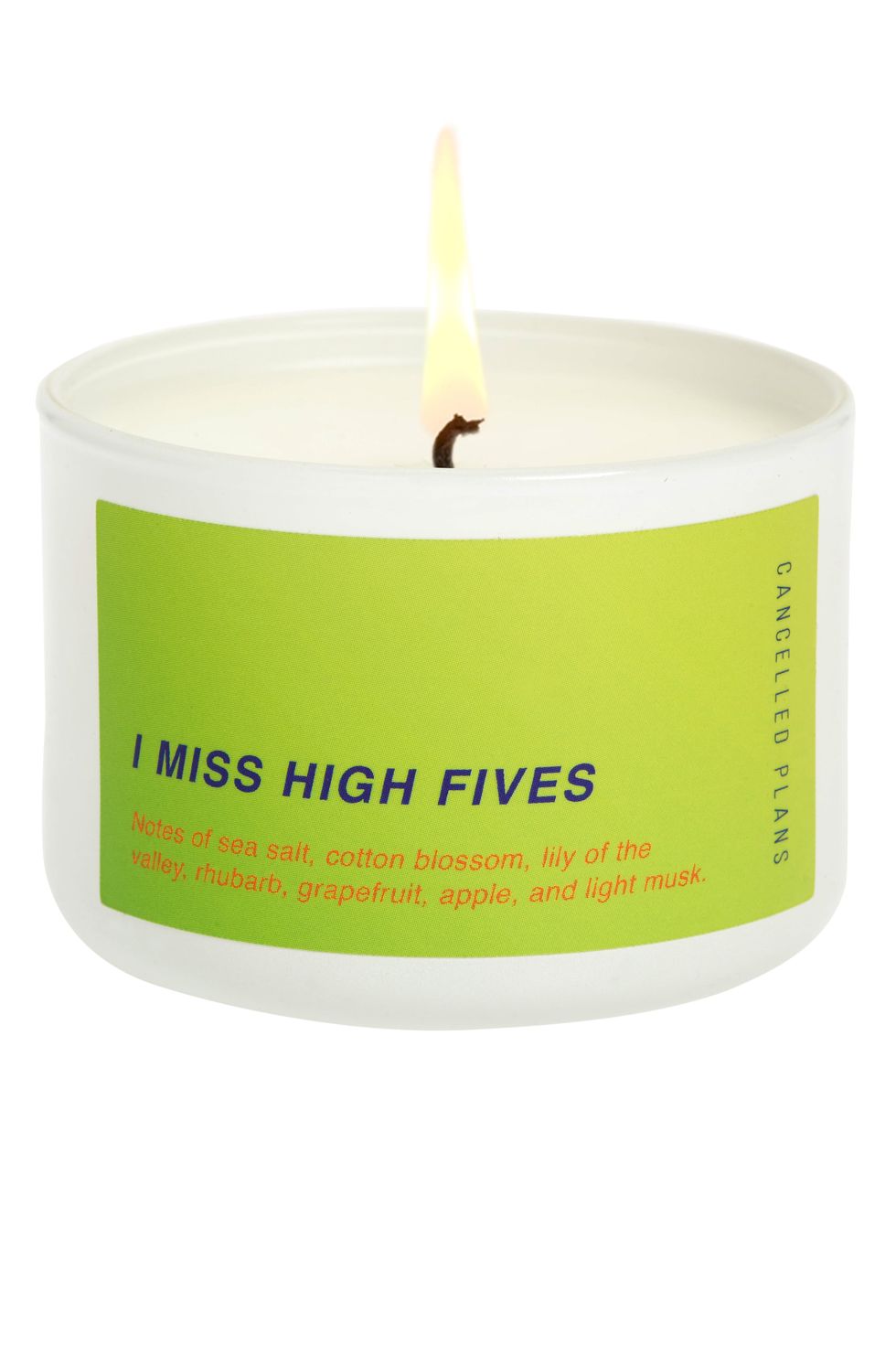 I Miss High Fives Mini Candle