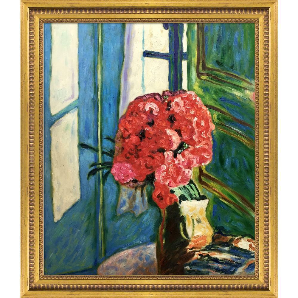 La Pastiche "Carnations with Versailles Gold Queen" by Pierre Bonnard Oil Painting