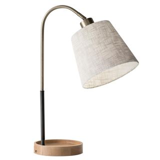 Adesso Jeffrey 21 in. Brass Table Lamp
