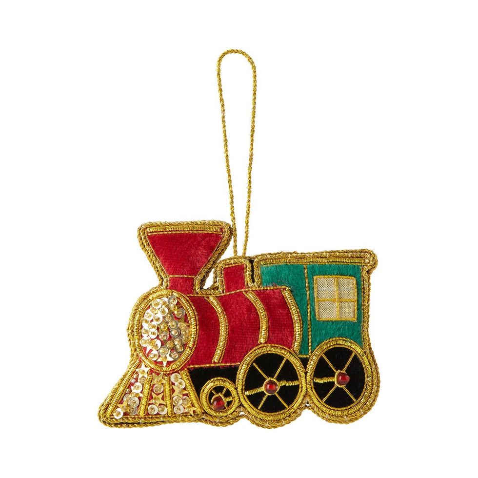 Train Embroidered Decoration