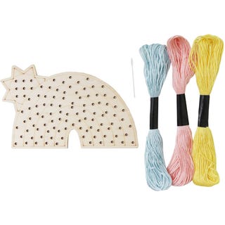 Rainbow Wooden Threading Kit