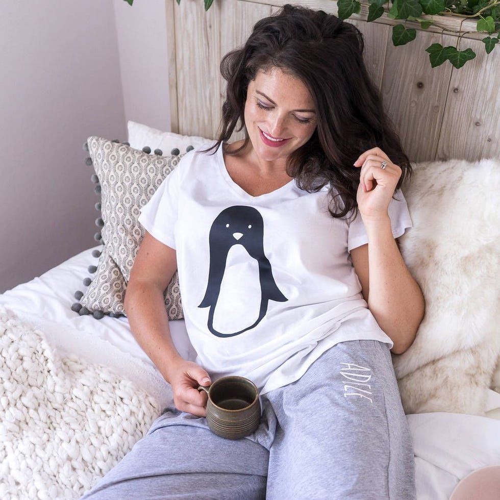 Personalised Women's Penguin Pyjamas