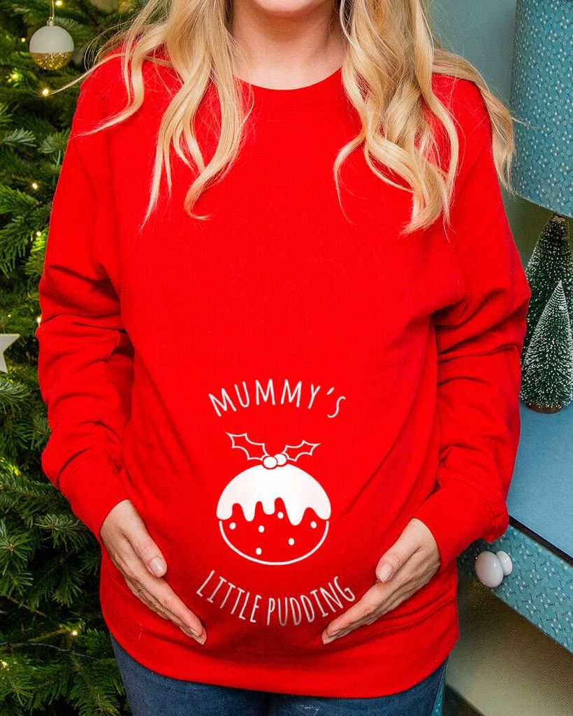 'Mummy's Little Pudding' Mum To Be Christmas Jumper, £38