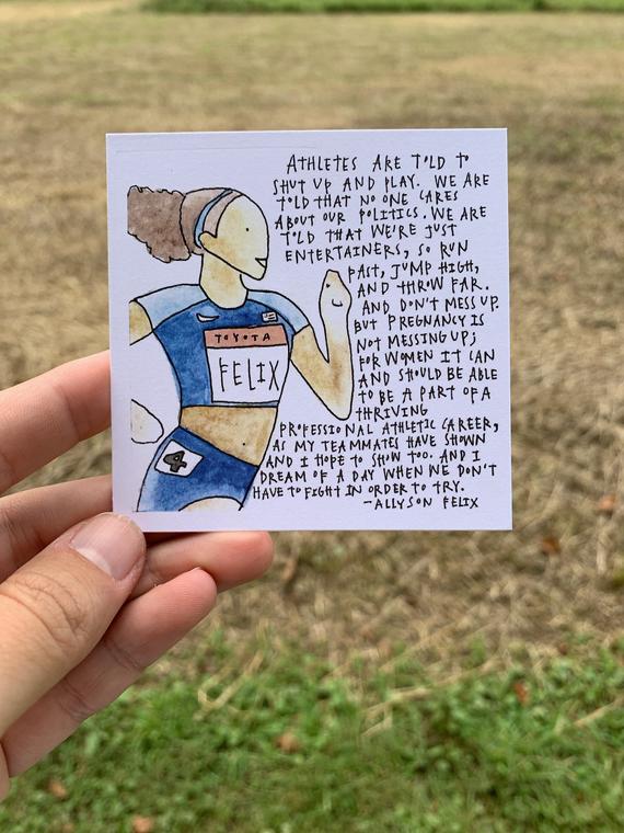 Allyson Felix Tiny Art