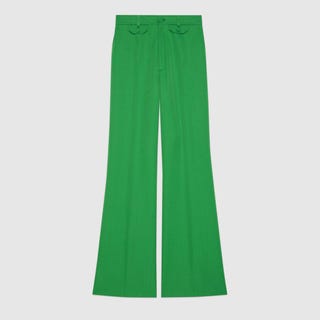 Wool Twill Flare Pant