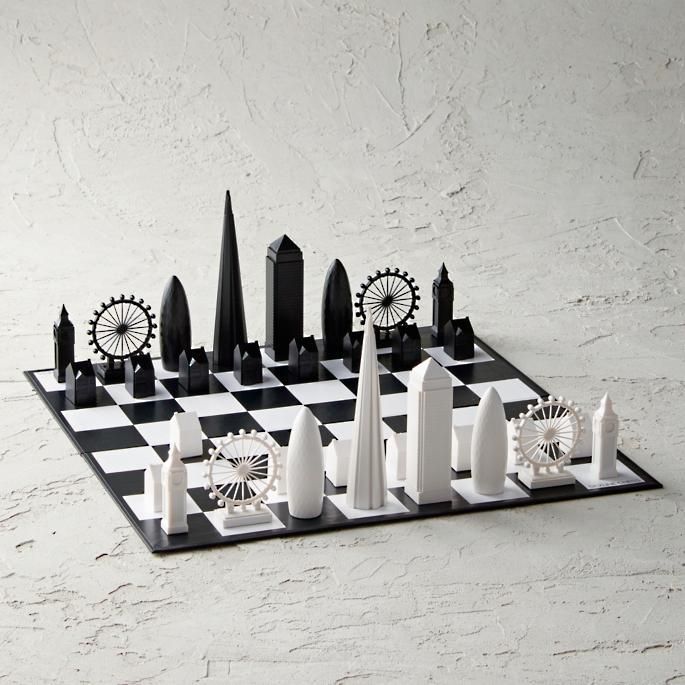 Skyline Acrylic Chess Set 