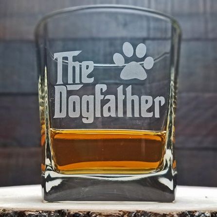The DogFather Square Glass