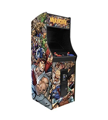 Classic Star Wars Full Color Commercial Video Arcade Machine Game W/ Bench Seat 