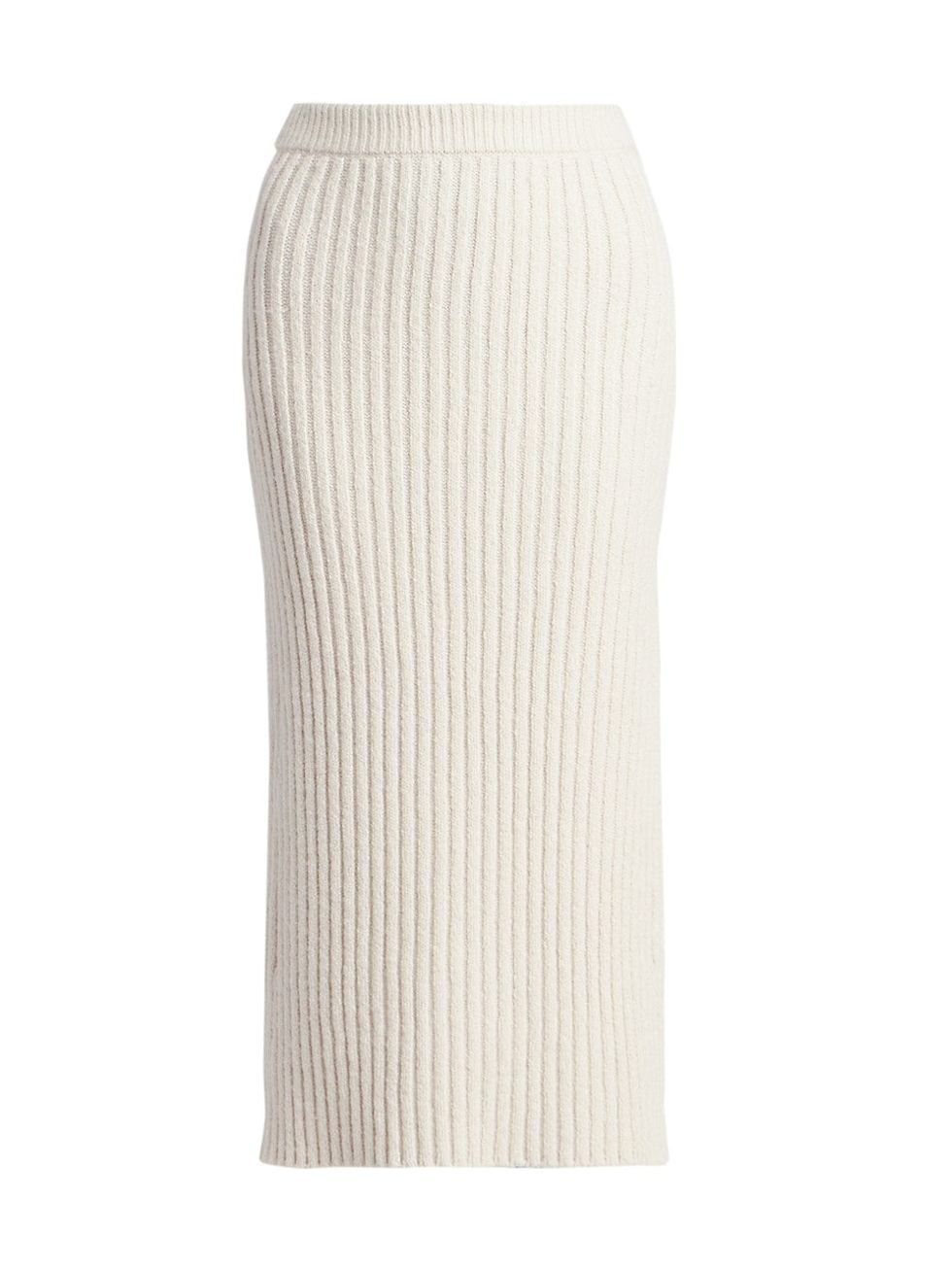 Orville Rib-Knit Midi Skirt