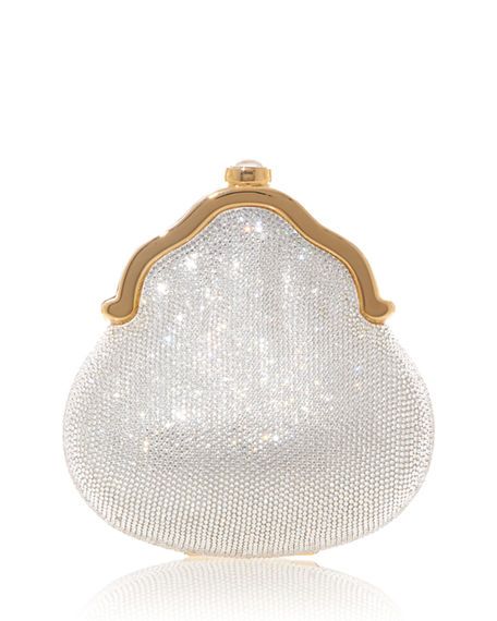 Chatelaine Shimmering Crystal Pouch Clutch Bag