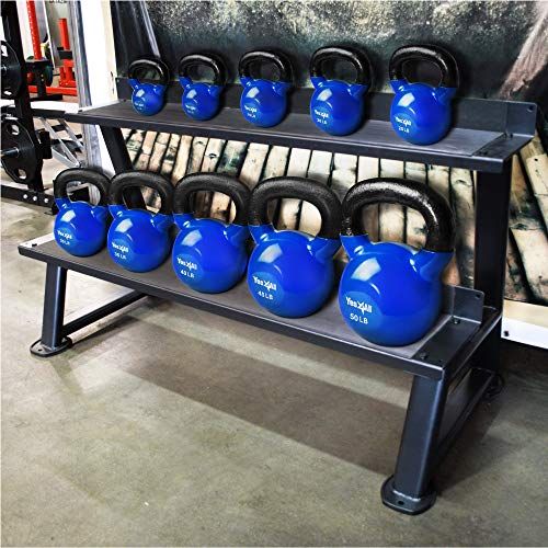 Yes4All Vinyl Coated Kettlebell Weight Set