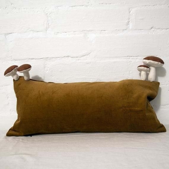 Mushroom throw pillow sale