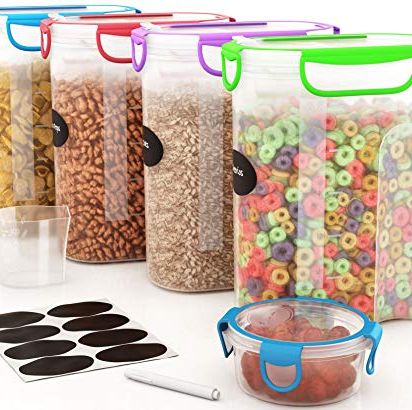 Cereal storage containers, set of 4