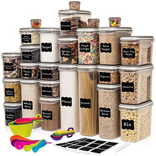 Shazo Airtight Leak Proof Food Storage and Container Pantry Set of 8