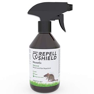 RepellShield Mouse Repellent Spray - Mouse & Rat Repellent Outdoor and Indoors - Natural Peppermint Oil Spray - Peppermint Oil Rat Repellent Alternative to Mouse Poison & Mice Poison - 250 ml