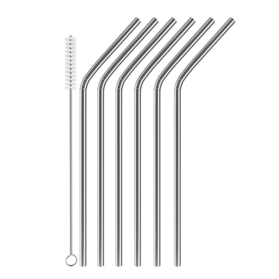 Stainless Steel Straws (Set of 6)