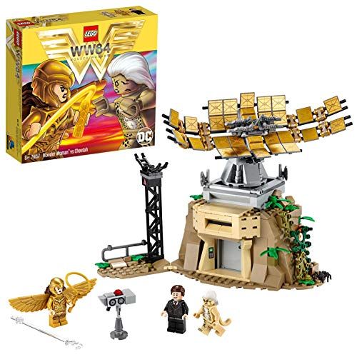 LEGO 76157 DC Super Heroes Wonder Woman vs Cheetah con Max Minifigures Building Set, Juguetes coleccionables para niños