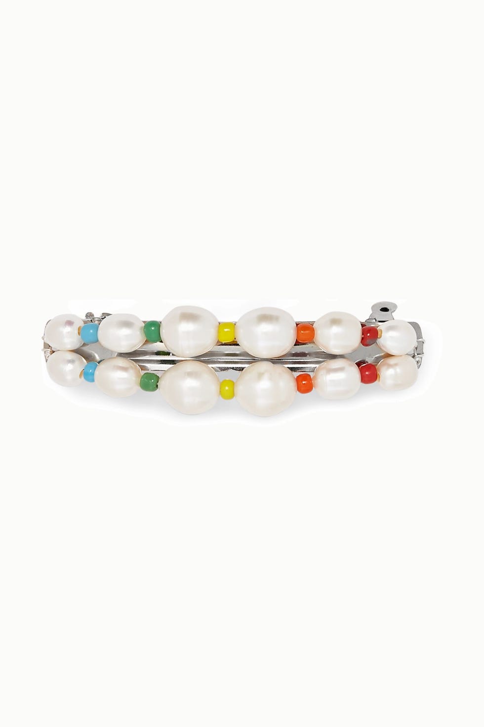 éliou Elba silver-tone, pearl and bead hairclip