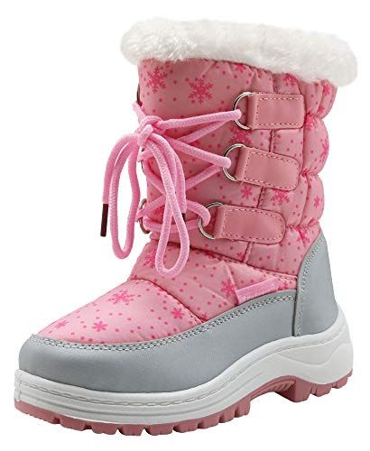 Apakowa Kids Insulated Winter Snow Boots