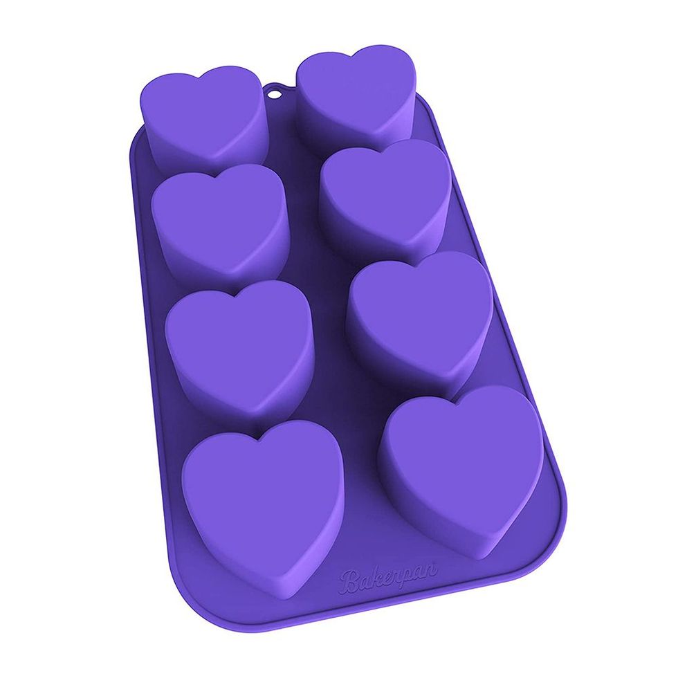 Wilton Valentine's Day Ruffled Heart Silicone Mold, 6 cavity