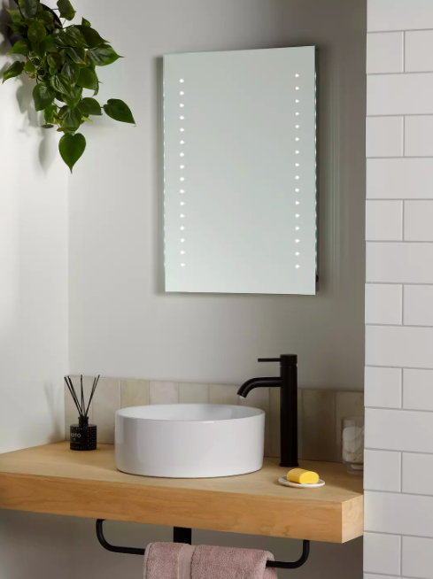 Pixel Wall Mounted Illuminated Bathroom Mirror