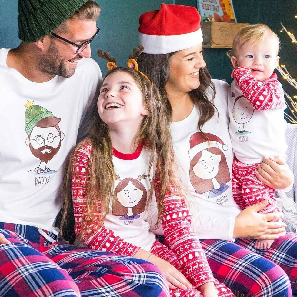 Personalised Family Portrait Christmas Pyjama