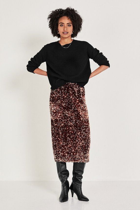 Marks & Spencer sequin skirt - M&S selling versatile sequin pencil skirt