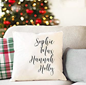 Family Names Throw Pillow Covers